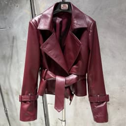 #S Women Suede Leather Jacket Ladies Casual Fashion Jacket 2025 New Coming Sheepskin Coat