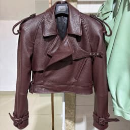 YOLOAgain Long Sleeve Dark Brown Suede Jacket Women Real Leather Jacket