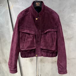 Suede Bomber Women Winter Genuine Sheep Leather Suede Coat with Big Pockets on the Body
