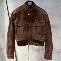 Suede Bomber Women Winter Genuine Sheep Leather Suede Coat with Big Pockets on the Body