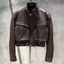 Suede Bomber Women Winter Genuine Sheep Leather Suede Coat with Big Pockets on the Body