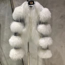 Fur Bomber Ladies New Fashion Jacket Crocdile Sheep Leather With Natural Fur 3573