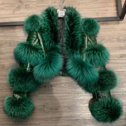 Fur Bomber Ladies New Fashion Jacket Crocdile Sheep Leather With Natural Fur 3573