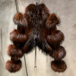Fur Bomber Ladies New Fashion Jacket Crocdile Sheep Leather With Natural Fur 3573