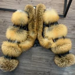 Fur Bomber Ladies New Fashion Jacket Crocdile Sheep Leather With Natural Fur 3573