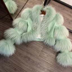 Fur Bomber Ladies New Fashion Jacket Crocdile Sheep Leather With Natural Fur 3573