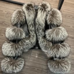 Fur Bomber Ladies New Fashion Jacket Crocdile Sheep Leather With Natural Fur 3573
