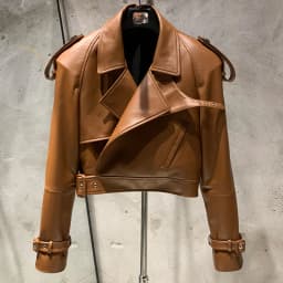 Female Leather Jacket Women Winter Genuine Sheep Leather Coat Wide Shoulder Paddad 23012