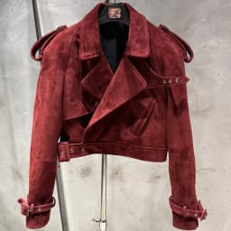 Female Leather Jacket Women Winter Genuine Sheep Leather Coat Wide Shoulder Paddad 23012