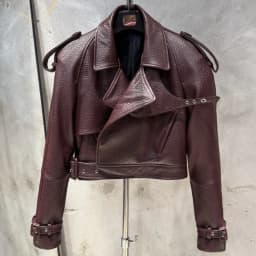 Female Leather Jacket Women Winter Genuine Sheep Leather Coat Wide Shoulder Paddad 23012