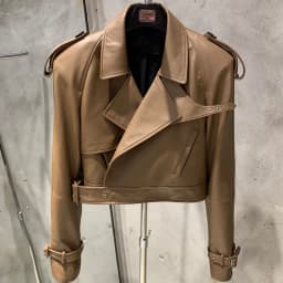Female Leather Jacket Women Winter Genuine Sheep Leather Coat Wide Shoulder Paddad 23012