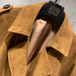 Long Suede Leather Coat Ladies Real Sheepskin Coat Genuine Sheep Leather Windbreak Long 2385