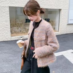 2025 New Autumn Thickened Short Outerwear for Women Fragrance Style Ladylike Top Quality Polyester Fiber Ladies Jacket