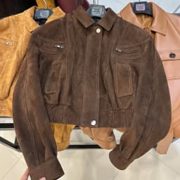 YOLOAgain 2025 Autumn Oversized Suede Jacket Women Real Leather Bomber Jacket Female