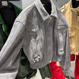 YOLOAgain 2025 Autumn Oversized Suede Jacket Women Real Leather Bomber Jacket Female