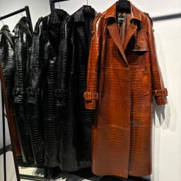 YOLOAgain Women's Real Leather Trench Coat Long High Quality Windbreak Oversized
