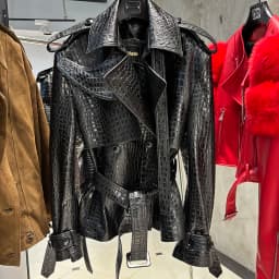 YOLOAgain Black Real Leather Jacket Women Genuine Leather Coat With Belt