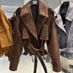 YOLOAgain Vintage Grain Leather Jacket Women Real Leather Sheepskin Jacket With Belt