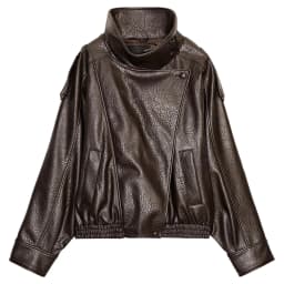 Fall 2025 Women's Casual Long Sleeve Stand Collar Faux Leather Jacket Versatile Outerwear Elegant Style Ladies' Short Coat