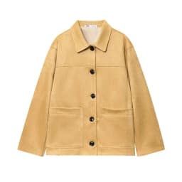 Women's Loose Long Sleeve Faux Leather Jacket Autumn New Arrival Versatile Outerwear Warmth Fashion Style Button Closure