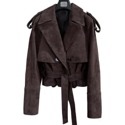 YOLOAgain Real Leather Jacket Women Burgundy Grain Leather Jacket With Belt