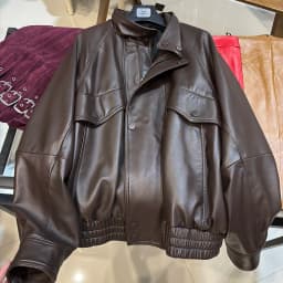 YOLOAgain Drop Shoulder Real Leather Jacket Women Genuine Sheepskin Jacket Coat