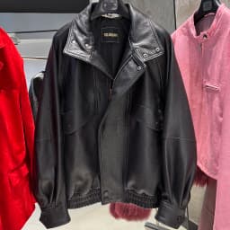 YOLOAgain Drop Shoulder Real Leather Jacket Women Genuine Sheepskin Jacket Coat