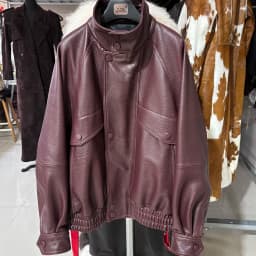 YOLOAgain Drop Shoulder Real Leather Jacket Women Genuine Sheepskin Jacket Coat