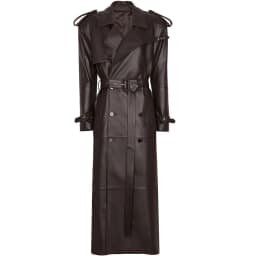 YOLOAgain Real Leather Trench Coat Women Genuine Suede Coat Floor Length 150cm
