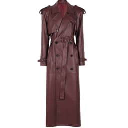 YOLOAgain Real Leather Trench Coat Women Genuine Suede Coat Floor Length 150cm