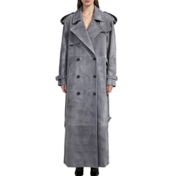 YOLOAgain 2025 Autumn 150cm Length Long Real Leather Trench Coat Women High Quality Genuine Leather Jacket Female Streetwear