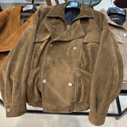 YOLOAgain Oversized Suede Jacket Women Genuine Sheepskin Black Grained Leather Jacket Coat