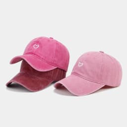 Washed Cotton Baseball Cap Women Men Soft Top Embroidered Love Retro Simple Summer Snapback Hats For Women Outdoor Dad Hat New