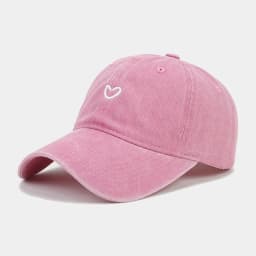 Washed Cotton Baseball Cap Women Men Soft Top Embroidered Love Retro Simple Summer Snapback Hats For Women Outdoor Dad Hat New