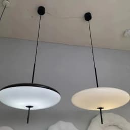 Nordic Creative Internet Celebrity Flying Saucer Art Chandelier Personalized Exhibition Hall Dining Table Simple Round Bar Lamps