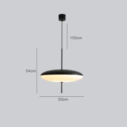 Nordic Creative Internet Celebrity Flying Saucer Art Chandelier Personalized Exhibition Hall Dining Table Simple Round Bar Lamps