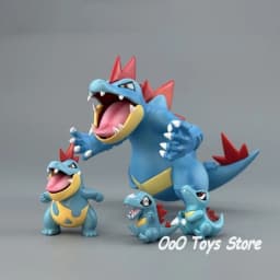 Anime Pokemon Figure Feraligatr Evolutionary Group Action Figures Pvc Statue Desktop Ornamen Collection Model Toys Gifts 3-11cm