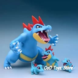Anime Pokemon Figure Feraligatr Evolutionary Group Action Figures Pvc Statue Desktop Ornamen Collection Model Toys Gifts 3-11cm