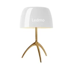 Nordic Modern Colorful Glass Lampshade Three Legged LED Desk Lamp Suitable for Study Bedroom Living Room
