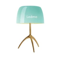 Nordic Modern Colorful Glass Lampshade Three Legged LED Desk Lamp Suitable for Study Bedroom Living Room