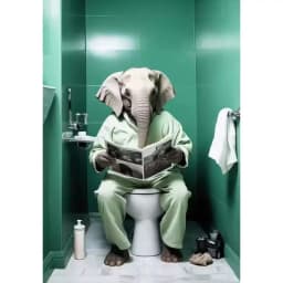 CHENISTORY Paint By Number Animal toilet Landscape Kits Handpainted Picture By Number Drawing On Canvas Home Decoration