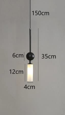 Nordic Light Luxury Pendant Lights Gold Black Iron Art Chandeliers LED Restaurant Bedroom Bedside Glass Decoration Hanging Lamp