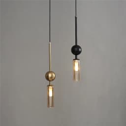 Nordic Light Luxury Pendant Lights Gold Black Iron Art Chandeliers LED Restaurant Bedroom Bedside Glass Decoration Hanging Lamp