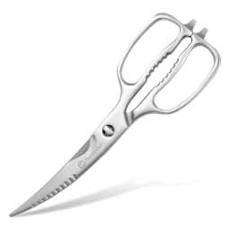 Sunnecko Professional Stainless Steel Kitchen Scissors Dishwasher Safe Heavy Duty Curved Blades Kitchen Shears Cutting Tools