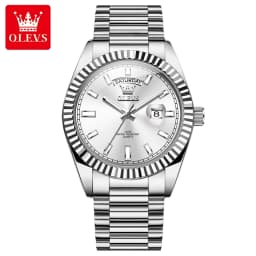 OLEVS New Fashion Quartz Mens Watches Top Brand Luxury Wristwatch Day Date Watch Men Waterproof Steel Male Clock Reloj Hombre