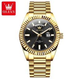 OLEVS New Fashion Quartz Mens Watches Top Brand Luxury Wristwatch Day Date Watch Men Waterproof Steel Male Clock Reloj Hombre