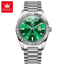 OLEVS New Fashion Quartz Mens Watches Top Brand Luxury Wristwatch Day Date Watch Men Waterproof Steel Male Clock Reloj Hombre