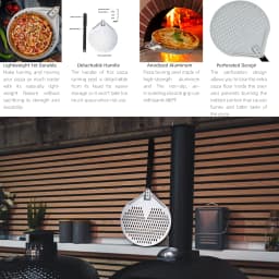 Big Pizza Peel Shovel Oven Paddle Accessories for Pizza Slide Turning Peel Kitchen Bread Maker Baking Oven Gadgets Pizza Tool