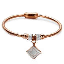 Stainless Steel Magnetic Clasp Bracelet Fashion Jewelry Crystal Rhinestone Charm Leather Wrap Bracelets For Women