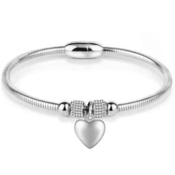 Stainless Steel Magnetic Clasp Bracelet Fashion Jewelry Crystal Rhinestone Charm Leather Wrap Bracelets For Women